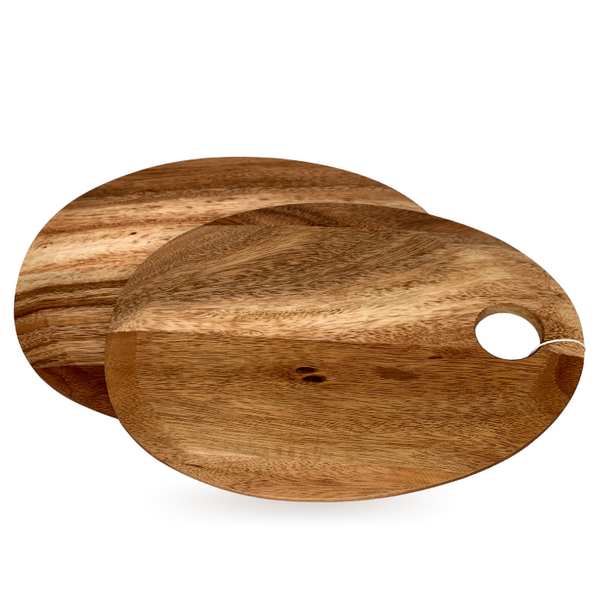 OVAL SHAPED SUAR WOOD SERVING BOARD