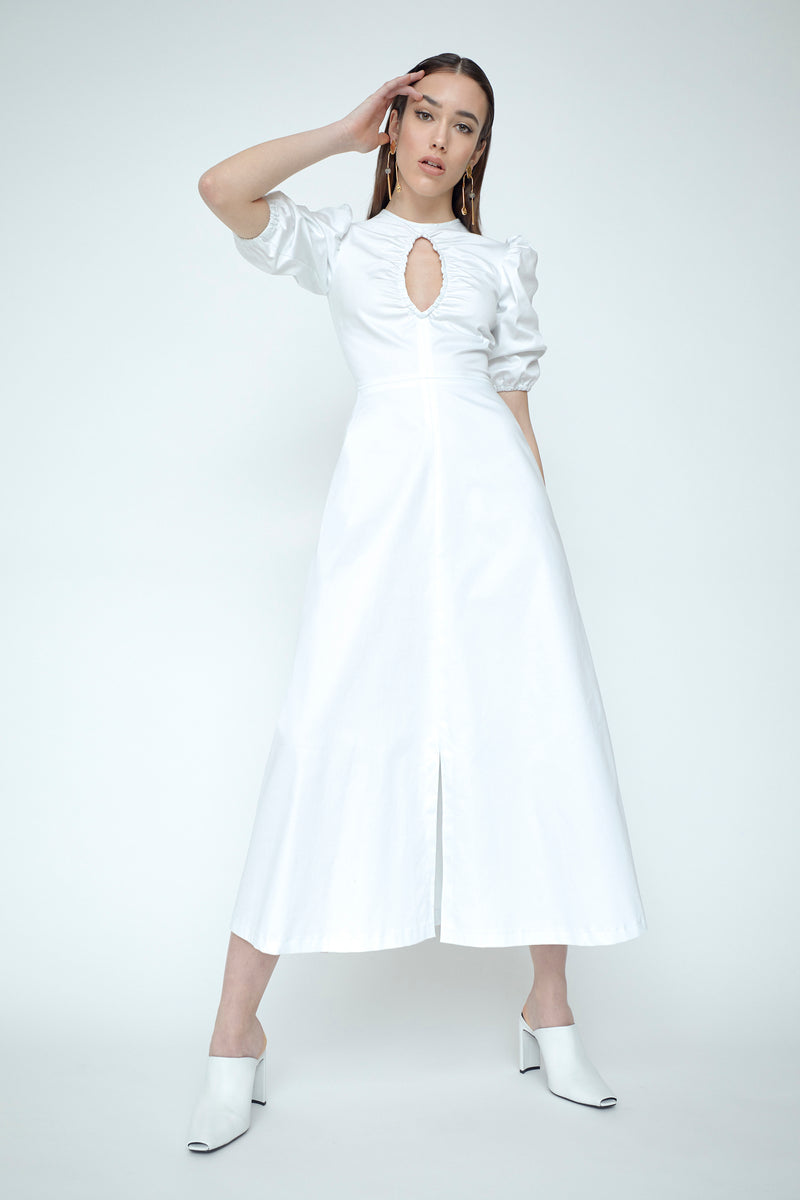 Siena Ruched Cotton Dress